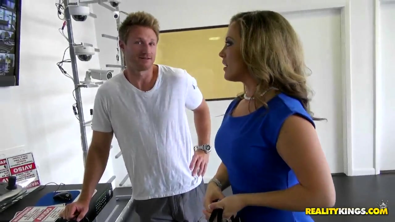Hot blonde milf simulating actual conditions to test the