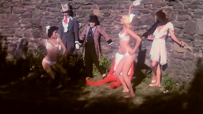 Kristine DeBell, Bucky Searles, Gila Havana in vintage porn scene
