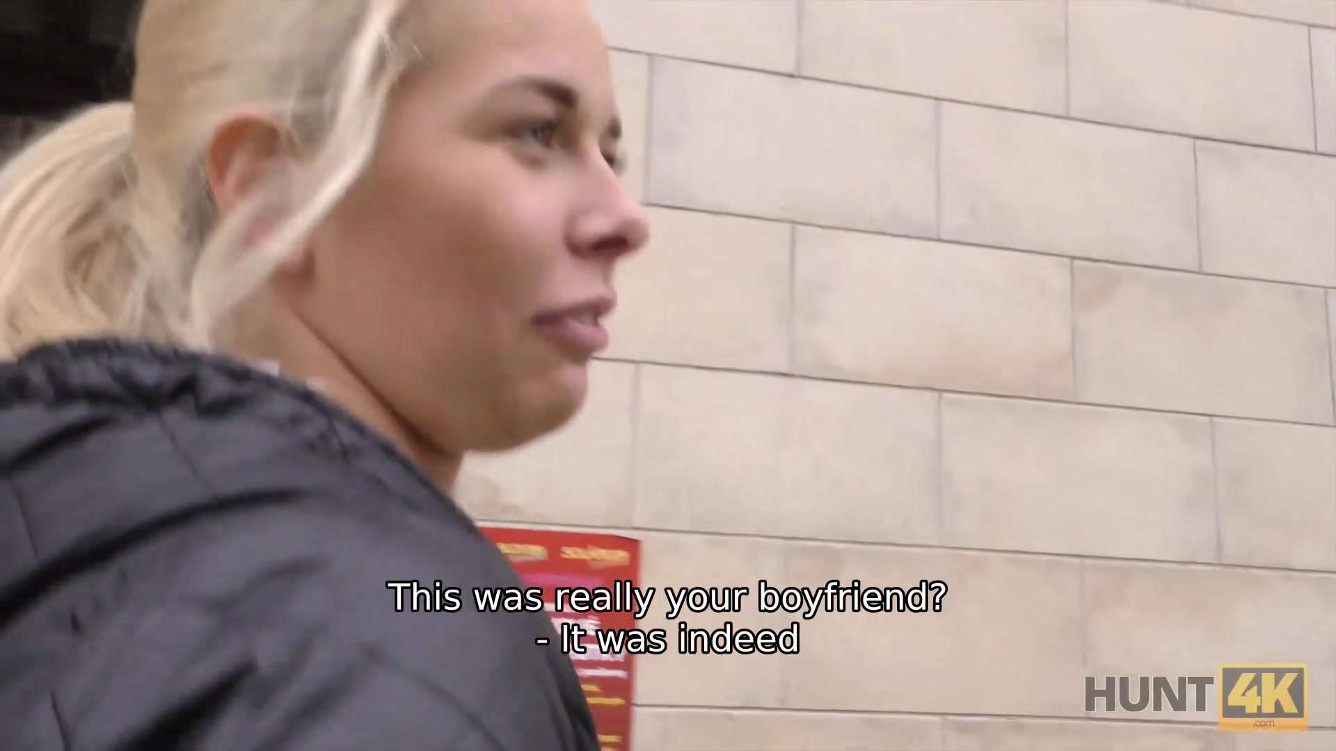 HUNT4K. Babe is sick of lover and decides to have sex with stranger