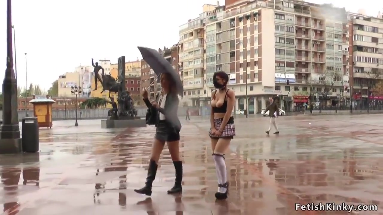 Redhead Spanish Slut Bangs In Public