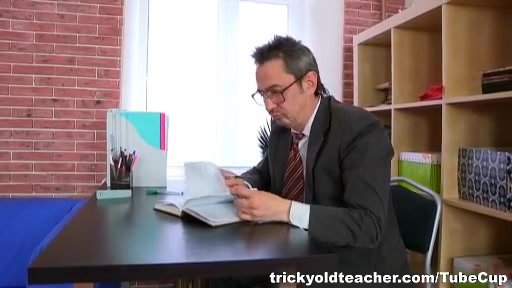 Kristina is a sexy student 18+ who will suck her teachers cock for a better grade.