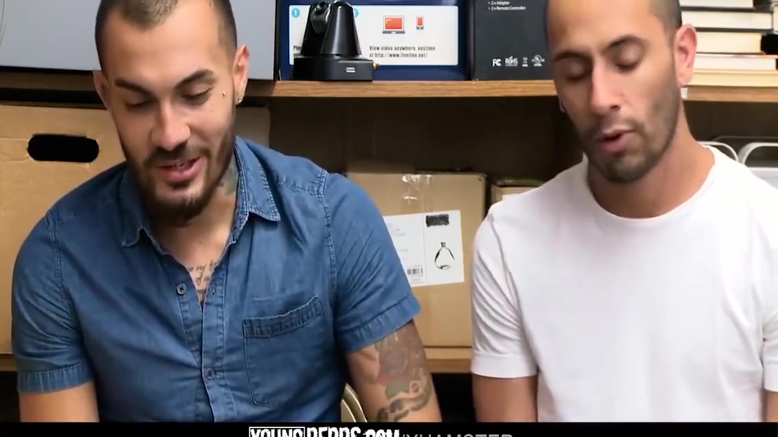 Two Tasty Latino Pervs Receives Nailed Raw By Security Officer