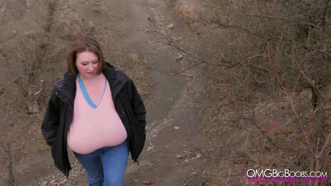 Lily Tits Out in Nature