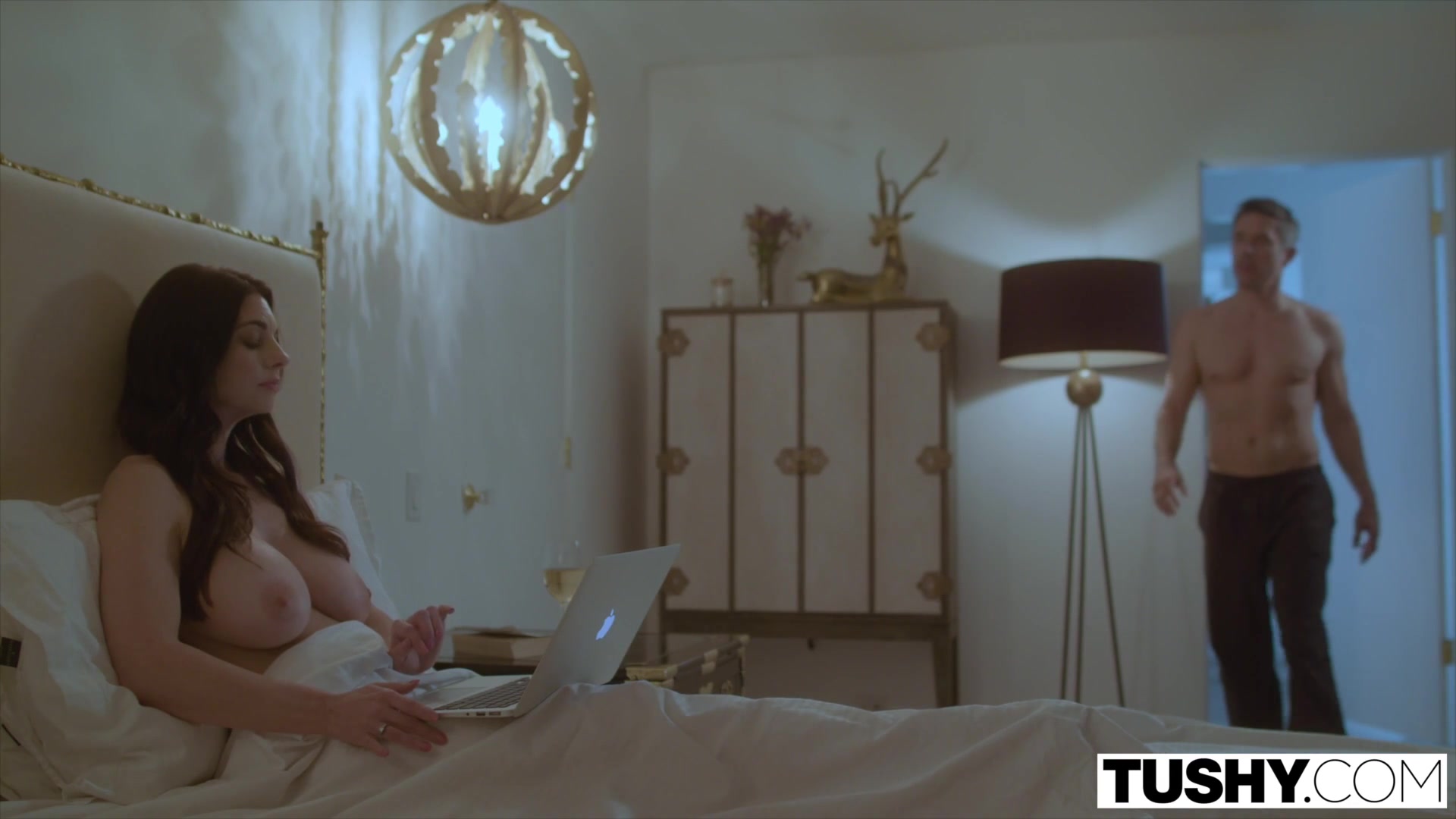 TUSHY Dominating Wife Watches As Her Husband Fucks teen 18+ In The Ass