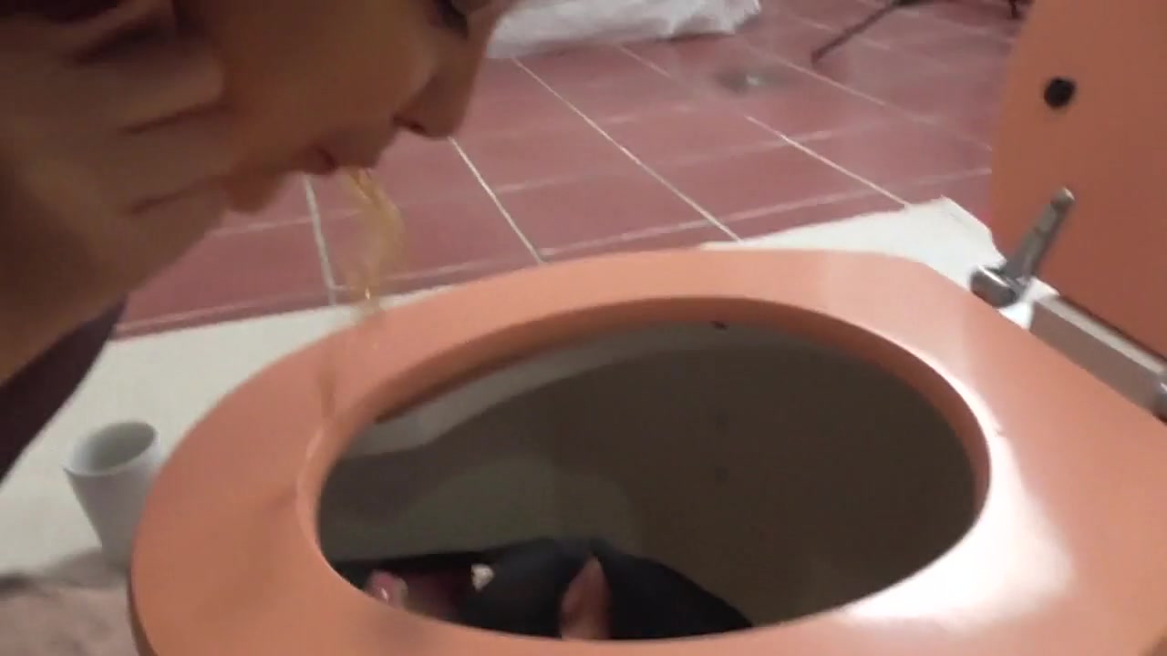 Spitting in pissing Box by Femdom Austria
