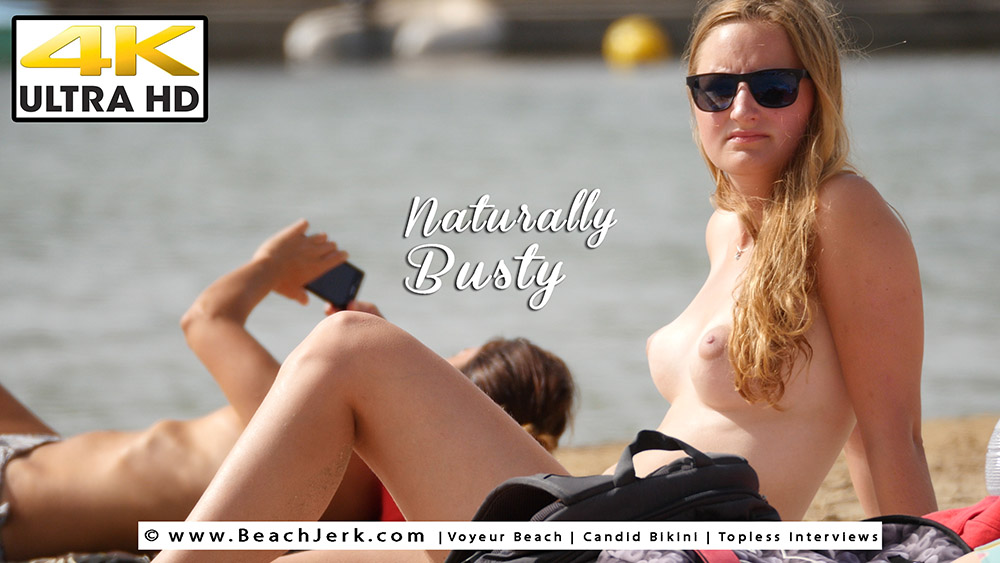 Naturally Busty - BeachJerk