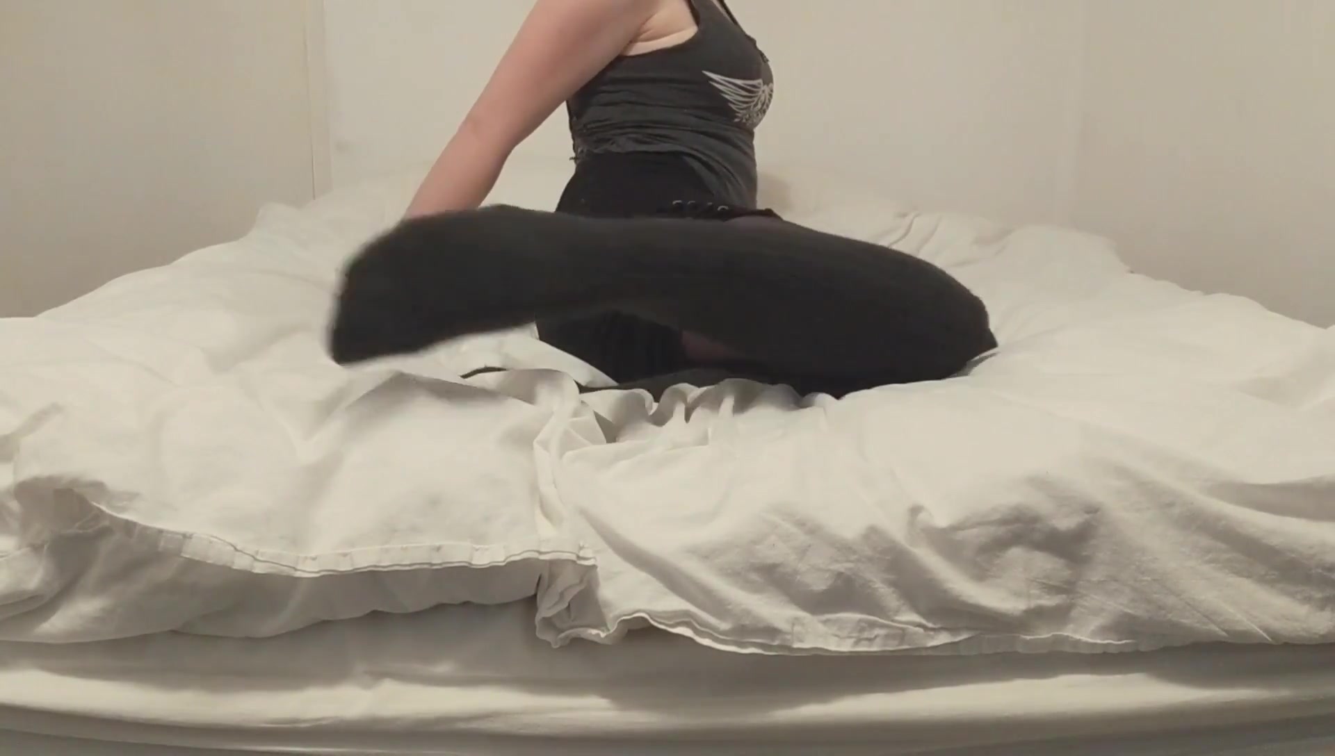 Knee High Socks And Nylon Tease