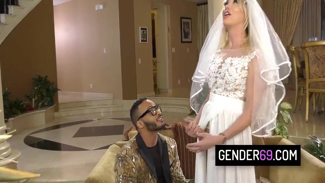 Dillon Diaz And Aubrey Kate In Trans Bride Deep Anal Fuck By Her Fiancee