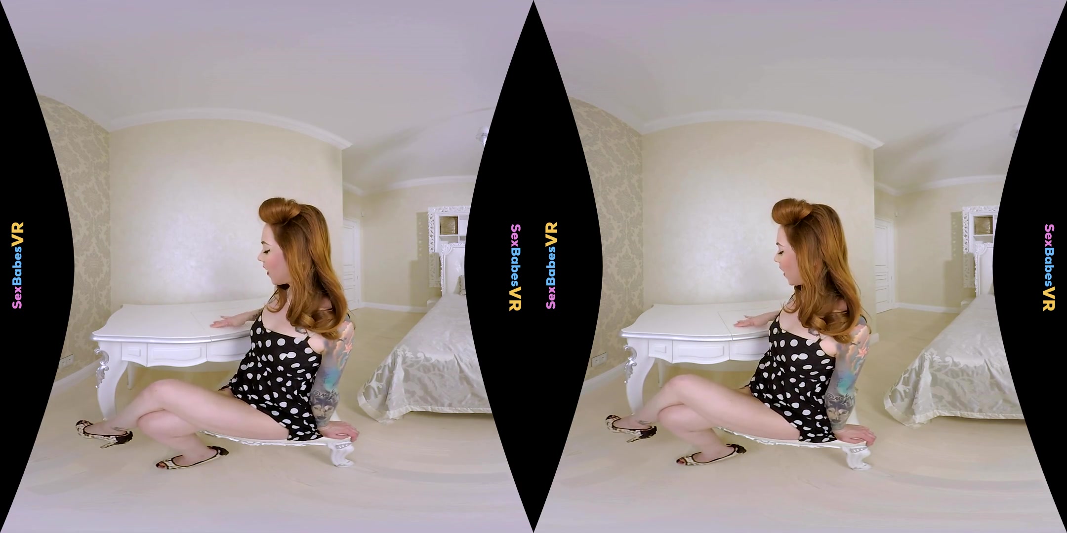 Foxy Sanie in Redhead Pin-Up Fucked - SexBabesVR