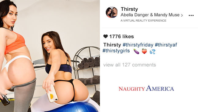 Thirsty featuring Abella Danger and Mandy Muse - NaughtyAmericaVR