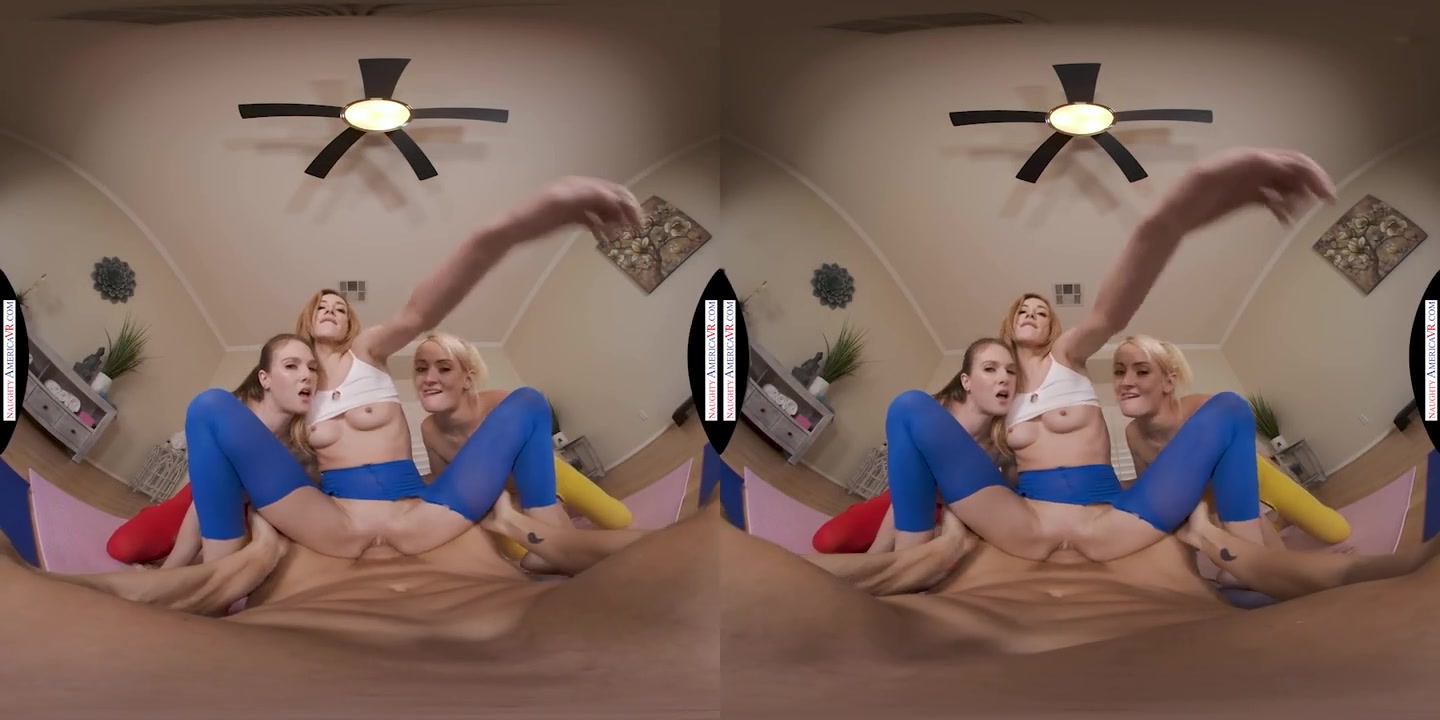 Aiden Ashley, Ashley Lane, & Zoe Sparx Get An Even Deeper Stretch After Their Yoga Session