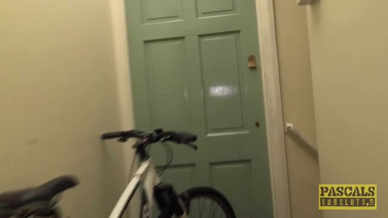 Blonde UK sub smashed by rough cock and cured with cum