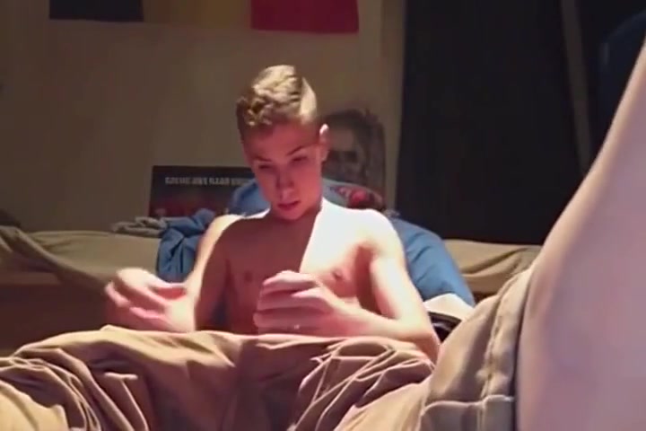 Rubax Video - Pretty Blond Twink Bashing His Boner