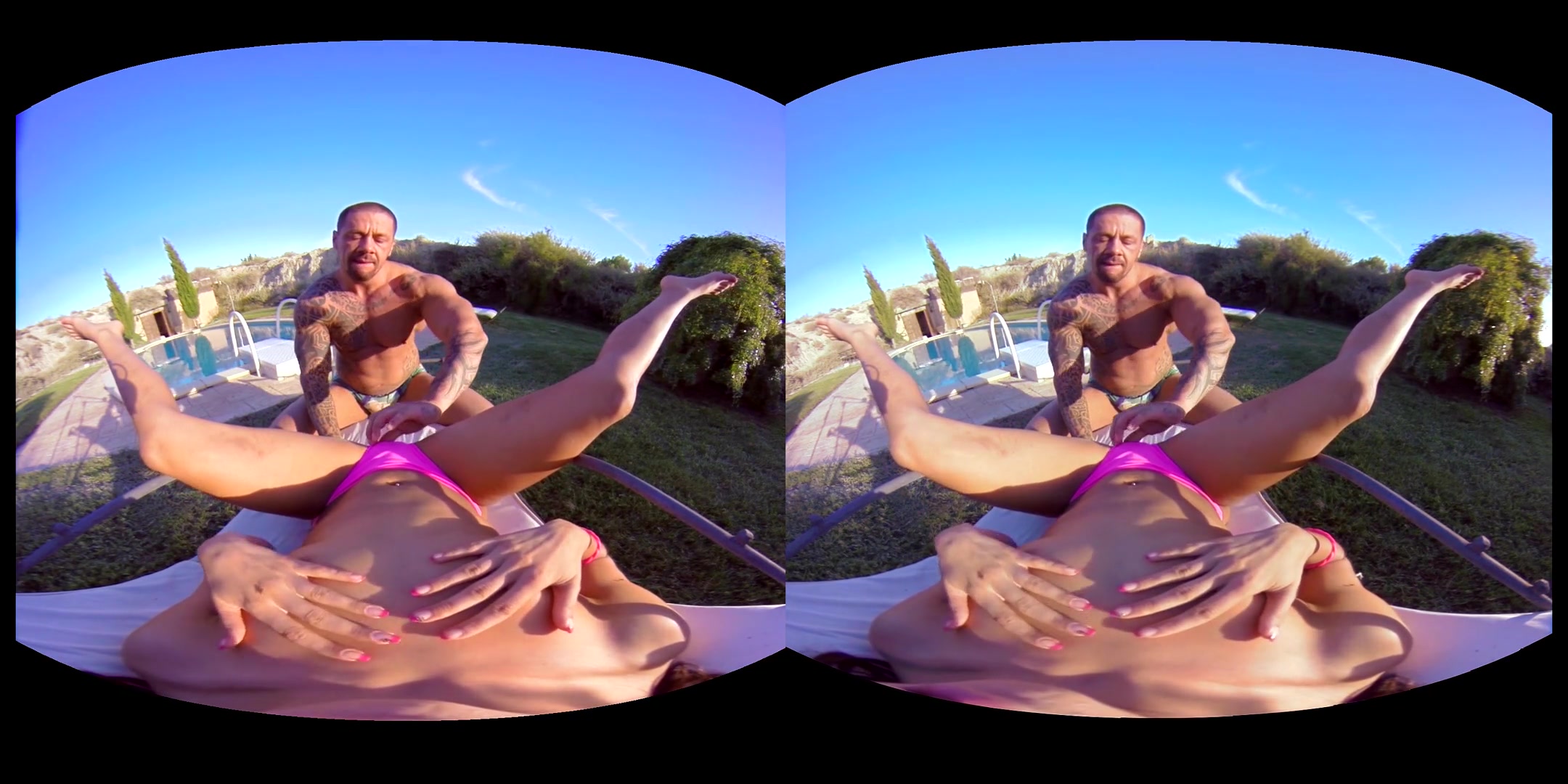 Gala Brown in Countryside Pool - VirtualRealPassion