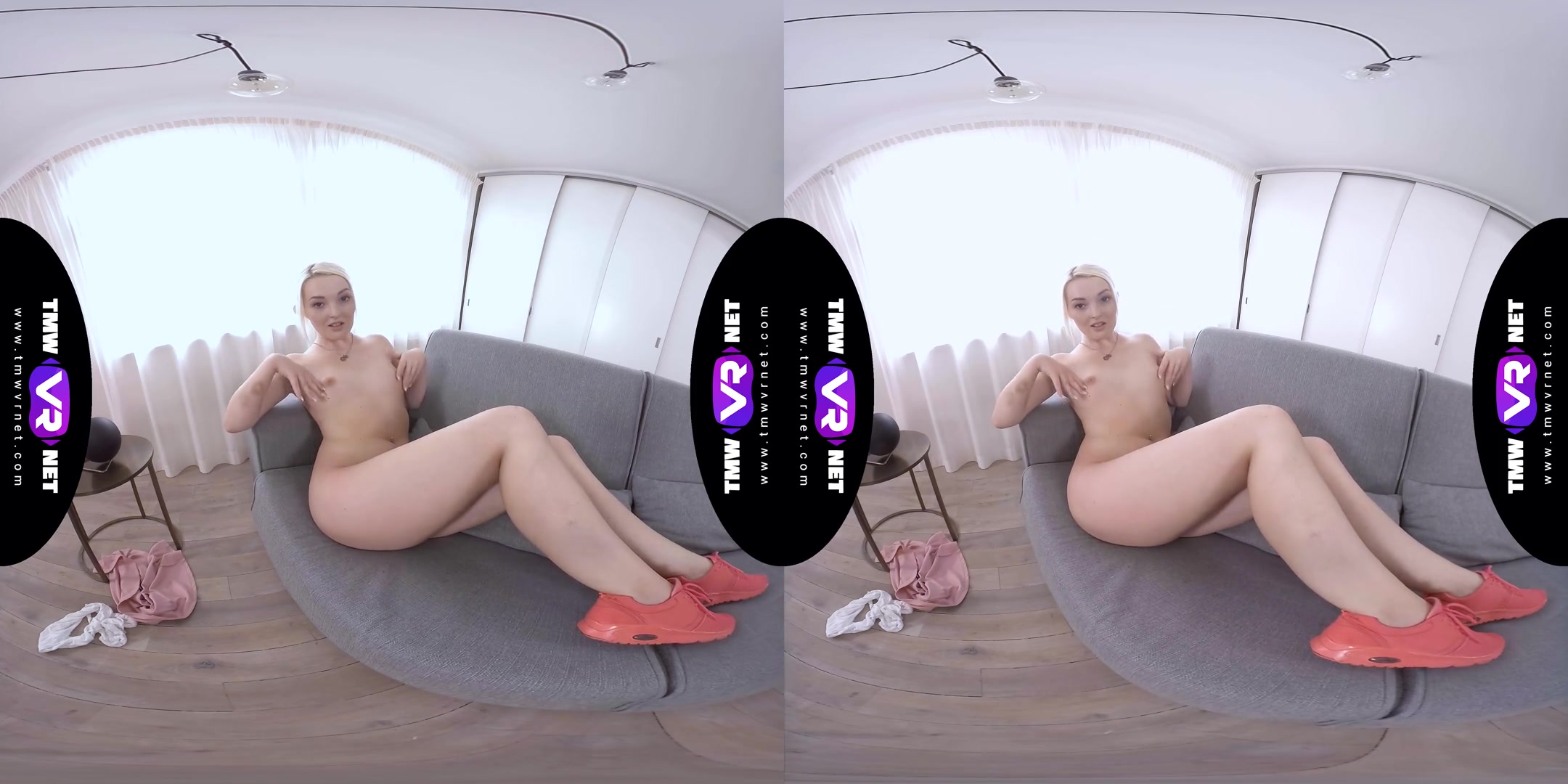 Lonely, Bored But Satisfied - Petite Porn Star Solo Masturbating on the Couch