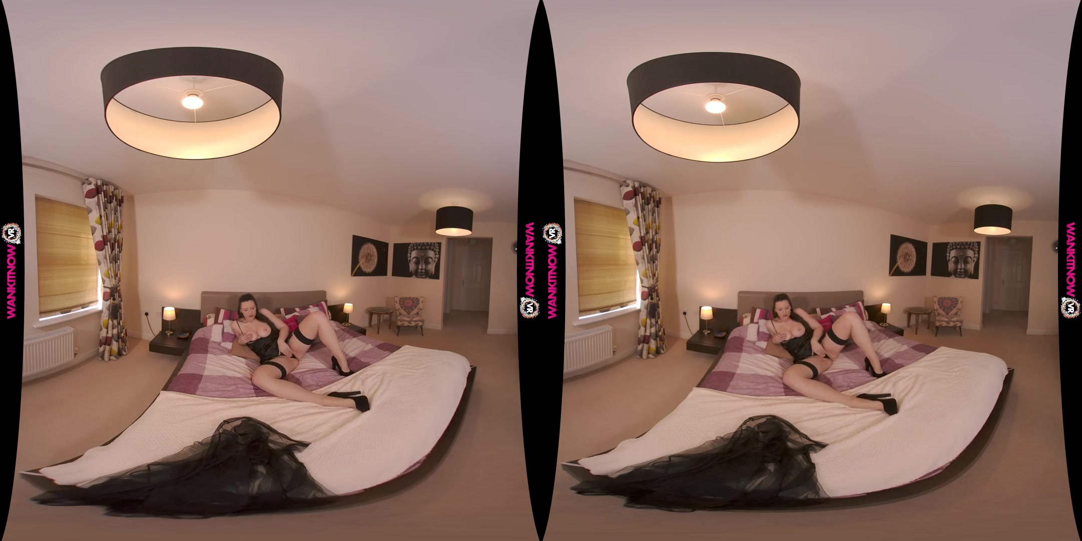 Fun With The Lights On - Busty Virtual Girlfriend in Lingerie