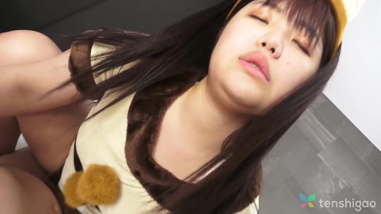 Japanese Chubby Brunette In Bunny Costume Is Pleasing Her Lover With Madoka Watanabe
