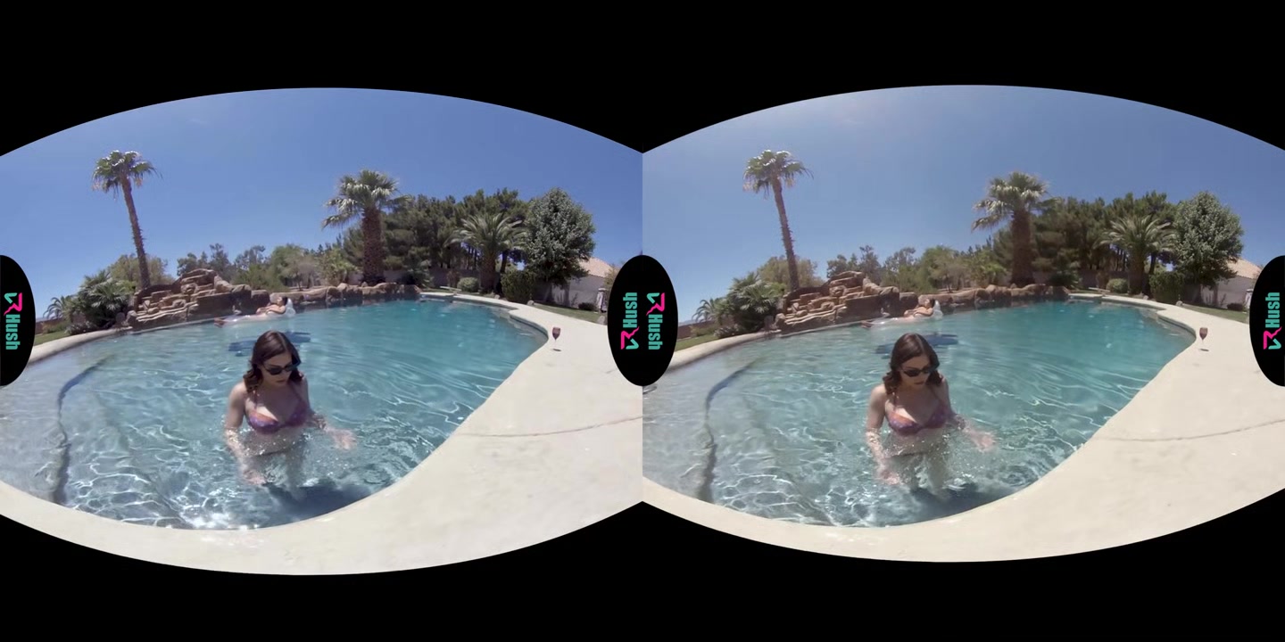 VRHUSH Veronica Valentine fucked after a swim in the pool