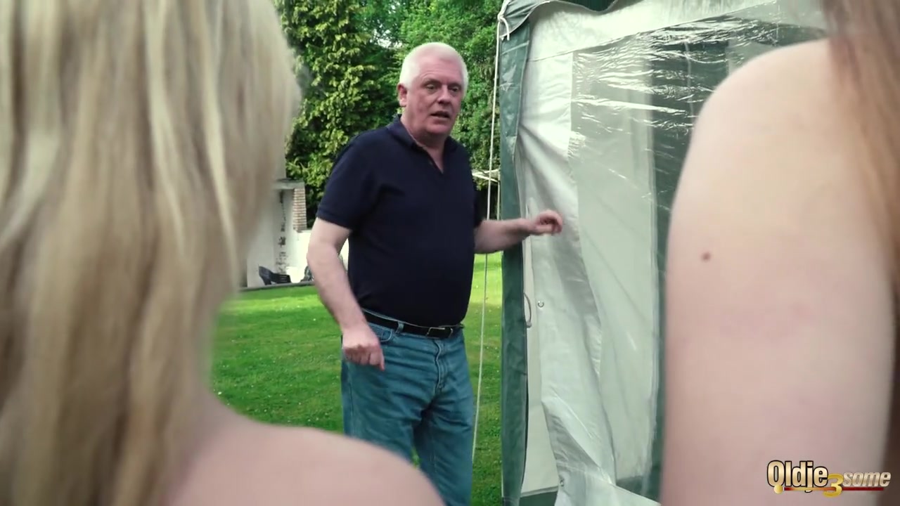 Old guy cums to help slutty rusian teens 18+