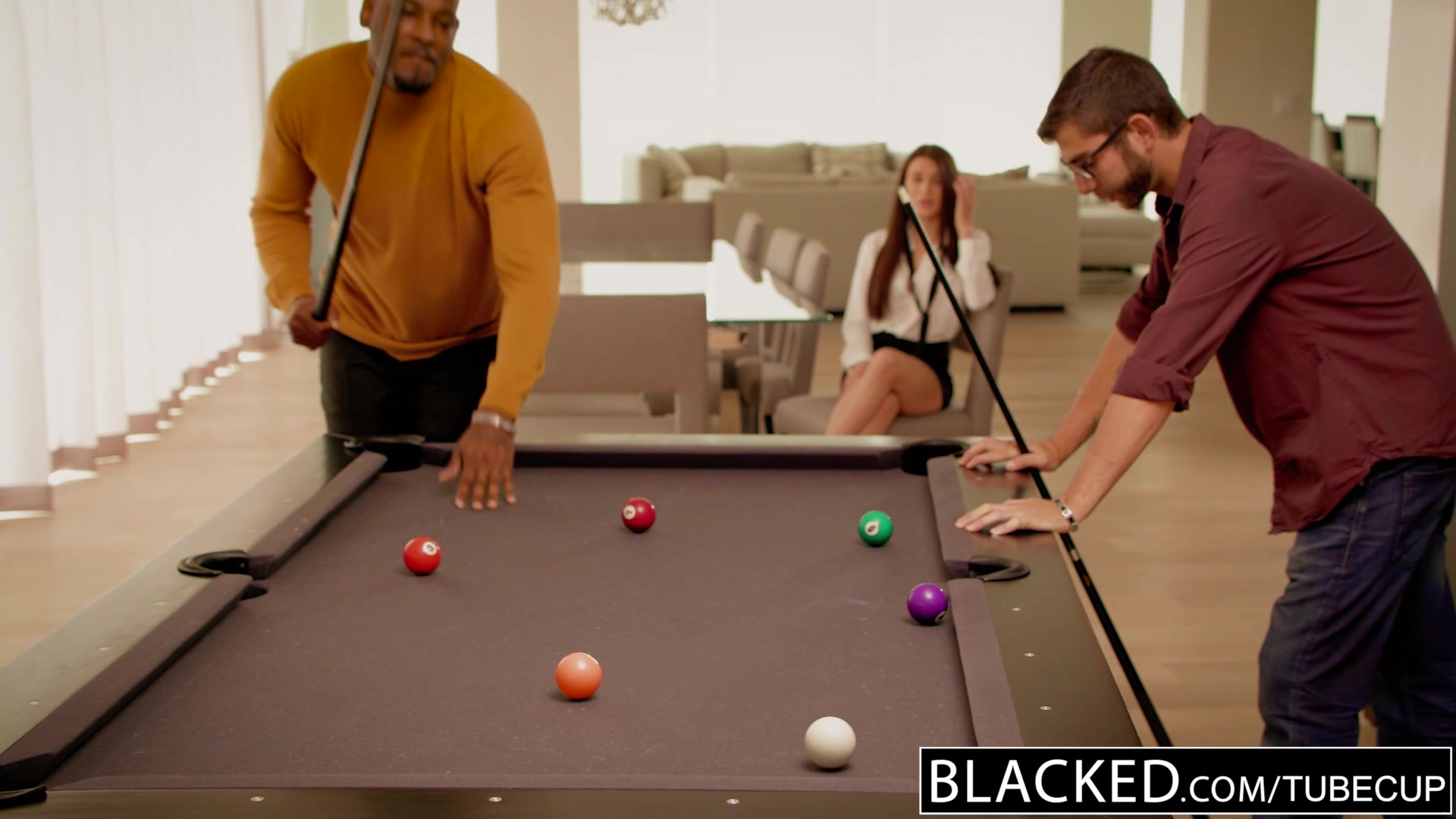 BLACKED Brunette Lana Rhoades First Big Black Cock