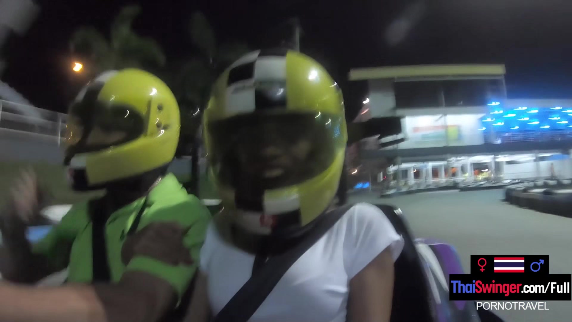Big ass Asian GF made a homemade porn video after go karting with the BF