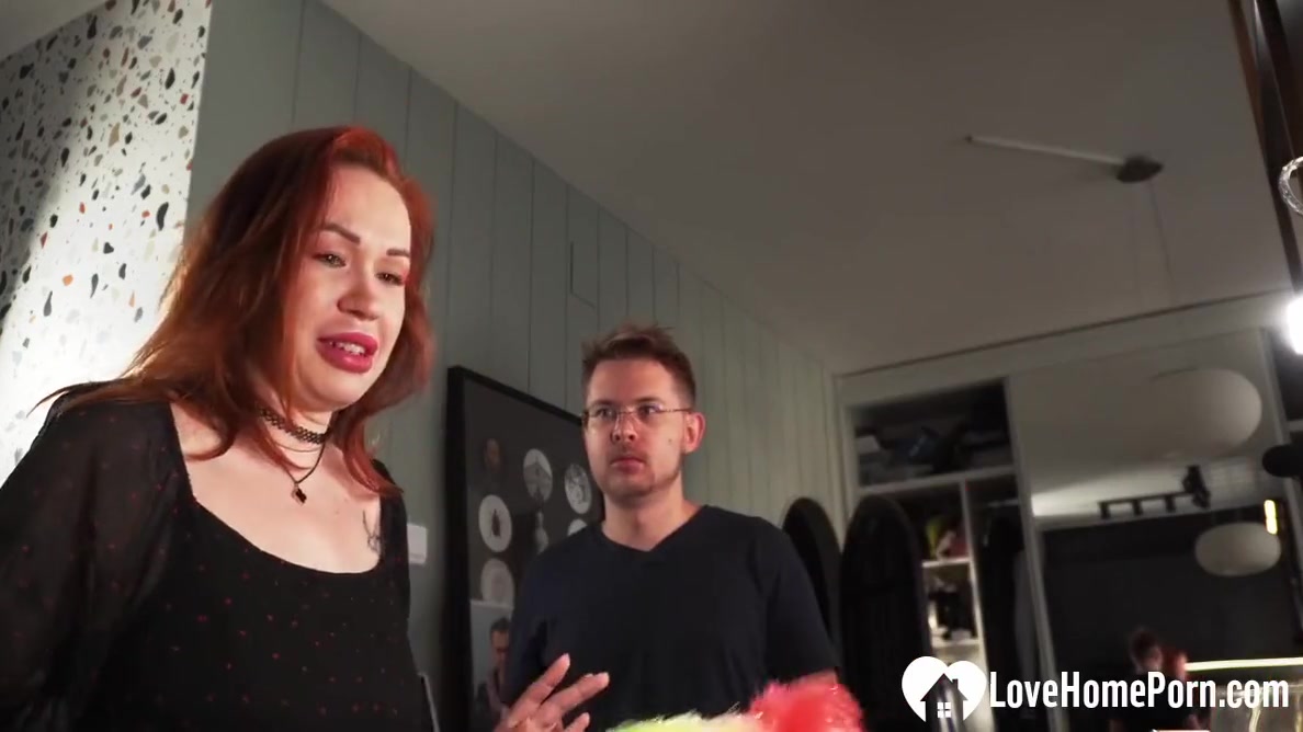 Busty Redhead Gets Shafted In The Kitchen