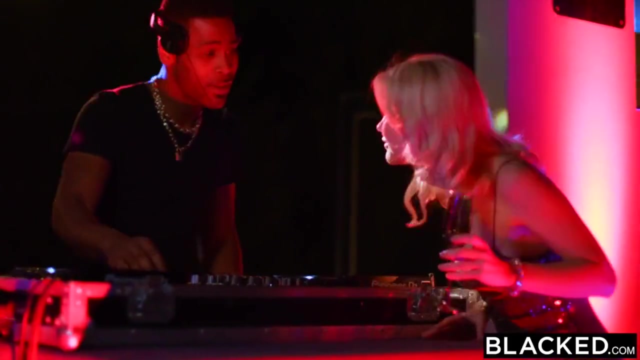 Big Black Cock-hungry Blondie Fucks Dj At He