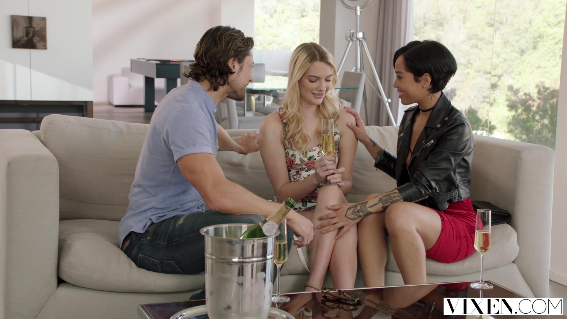 VIXEN Actress is Seduced By Hollywood Couple