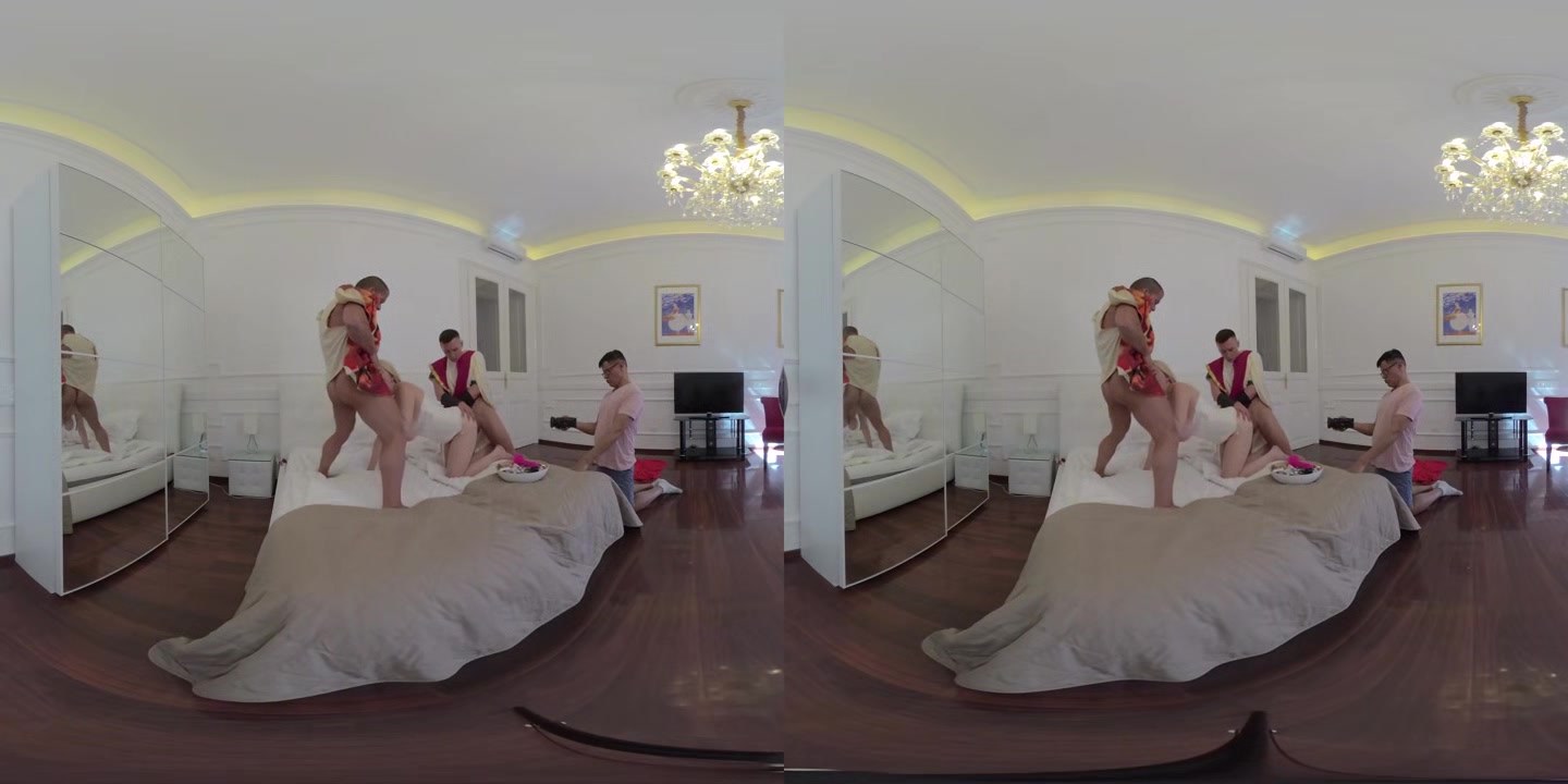 Trick or Anal Creampie Threesome Treat for Busty MILF Sandra Sweet - Part I - PornoDanVR
