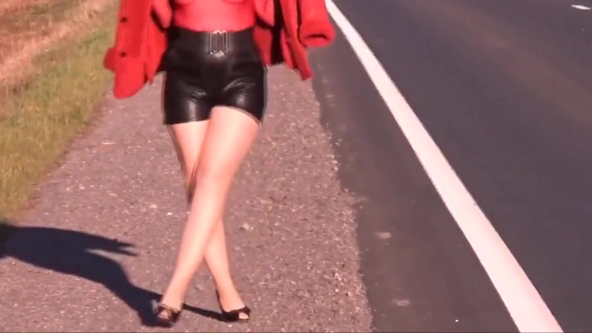 Redroserus-my Big Ass In Leather Shorts
