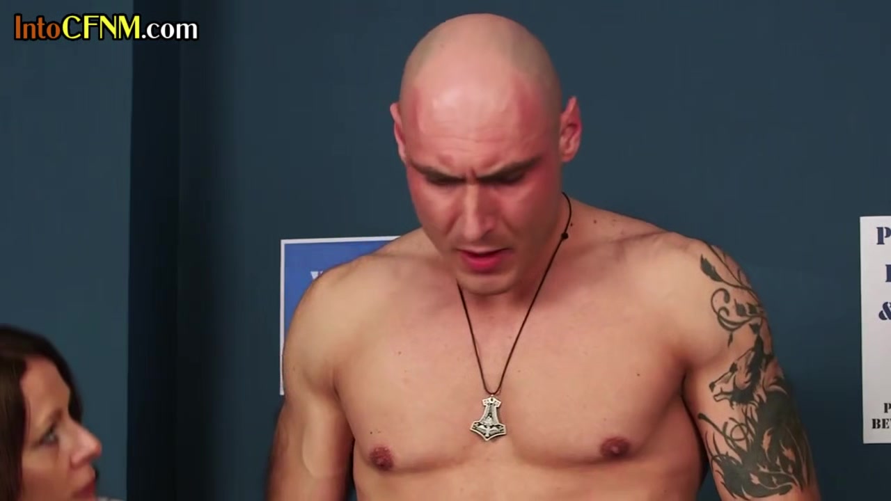 CFNM prison guards give prisoner HJ while dirty talking