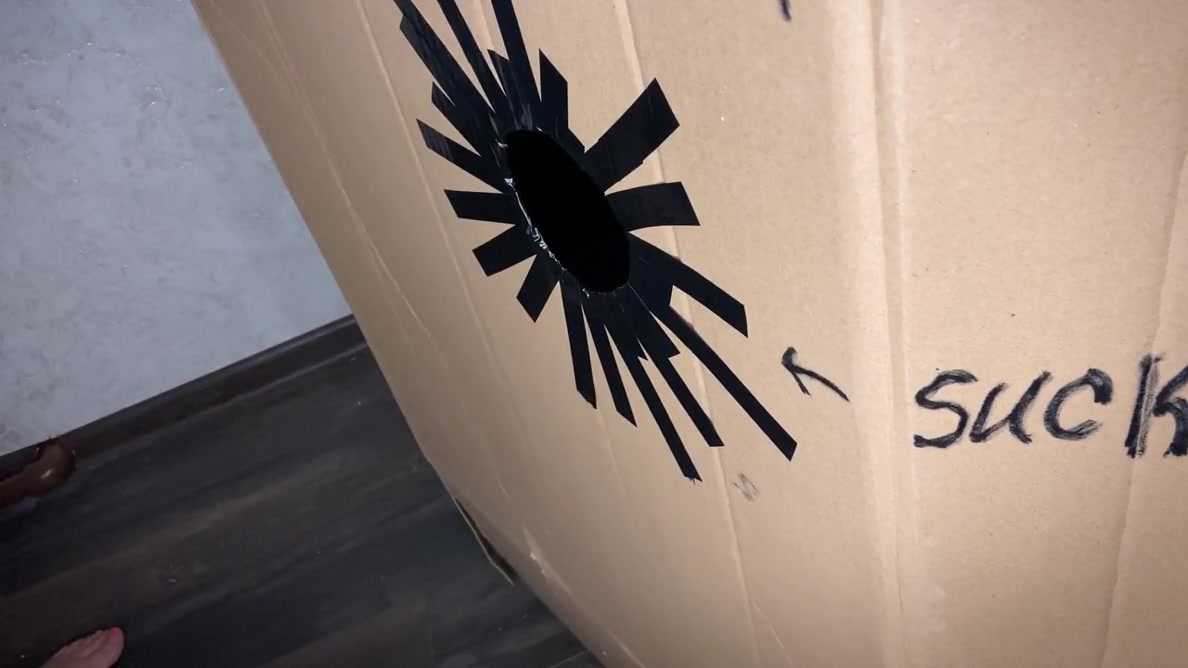 A Hole In The Wall With A Cock And A Girl Sucking A Cock