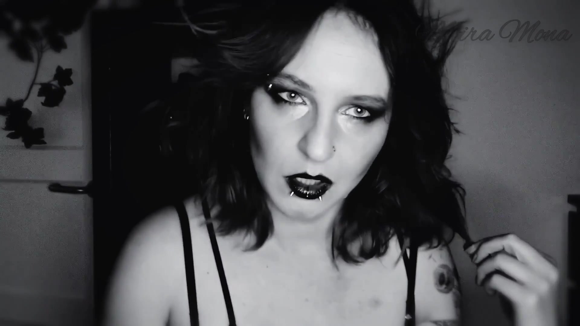 Evil Queen With Dark Lipstick