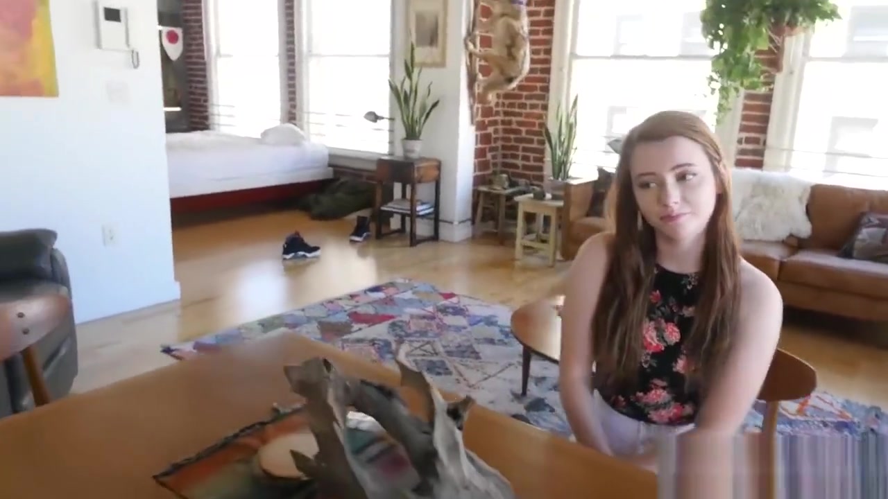 Redhead stepsister teen 18+ fucks her stepbrothers fat dick