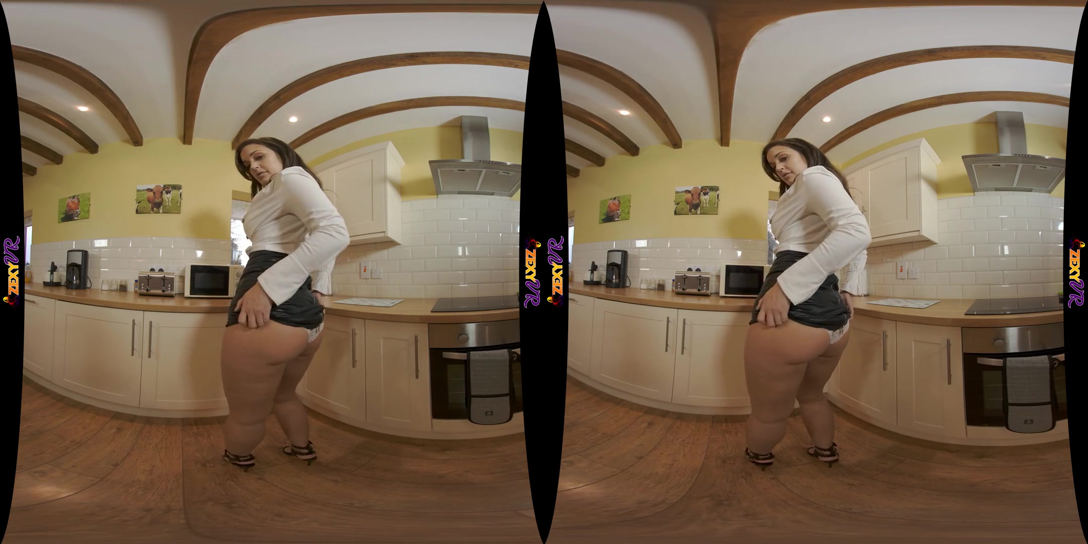 What's Cooking? - Busty Babe in the Kitchen Solo Striptease