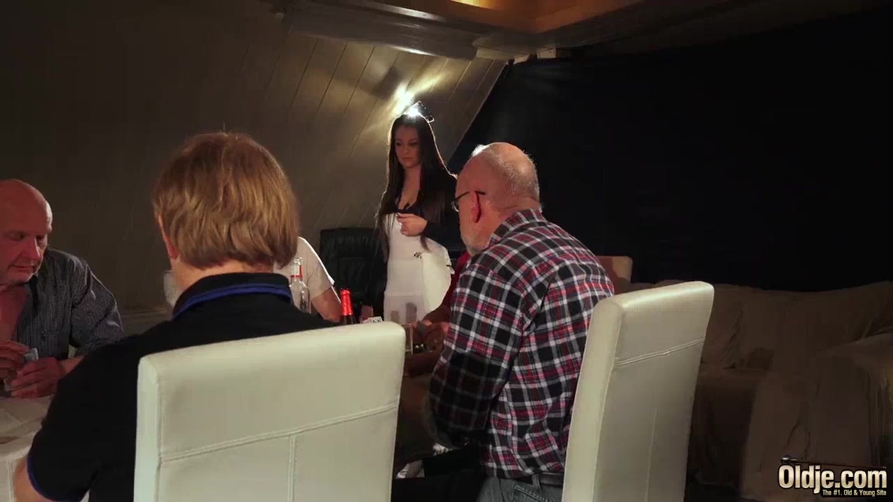 OLD YOUNG Babe Gangbang with grandpas teen 18+ Double fucked