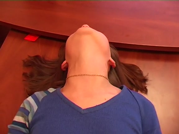 She gets fucked at the table