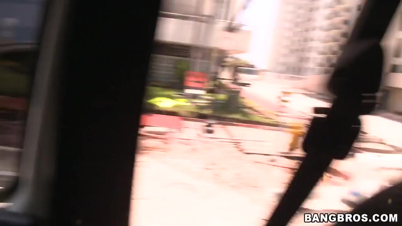 Blonde pornstar Bryn Tyler plays with her twat in the bus