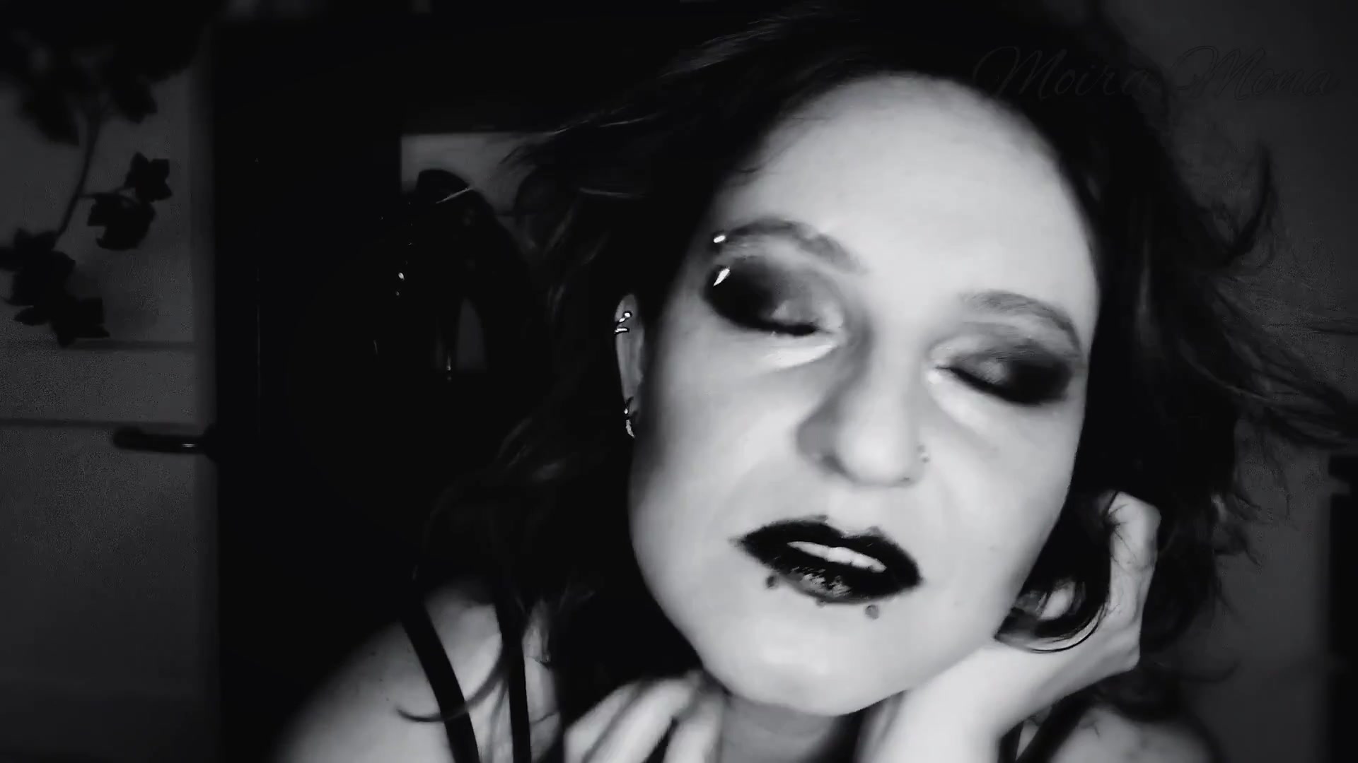 Evil Queen With Dark Lipstick