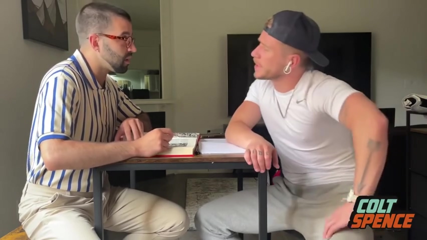Colt Spence In Nerd Tutors Sweaty Jock