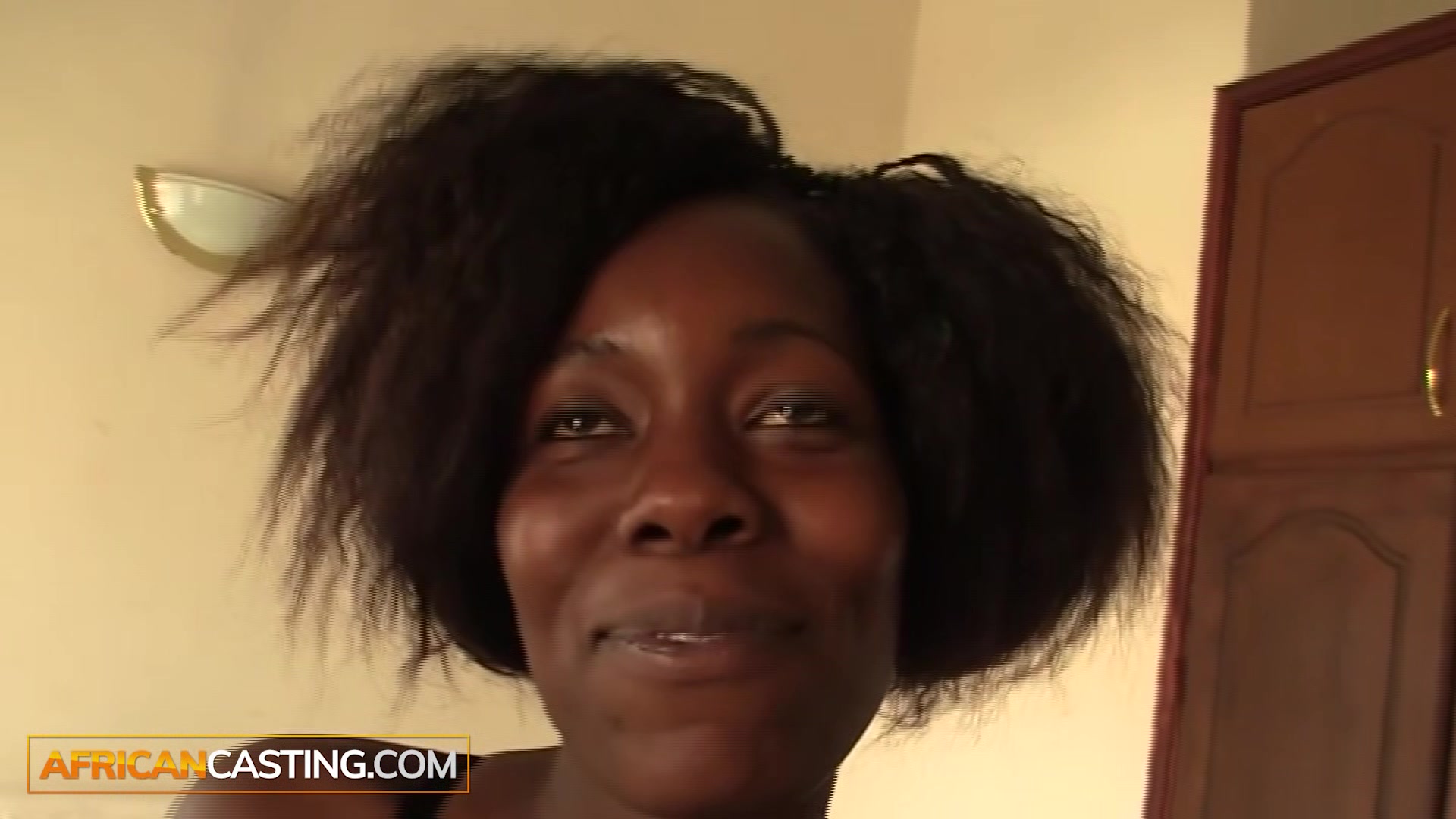 Juicy African Pussy And Asshole Fucked in Fake Amateur Casting