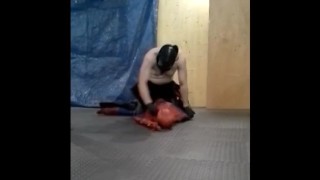 Oneill frogman humps and shoots over dummy spiderman