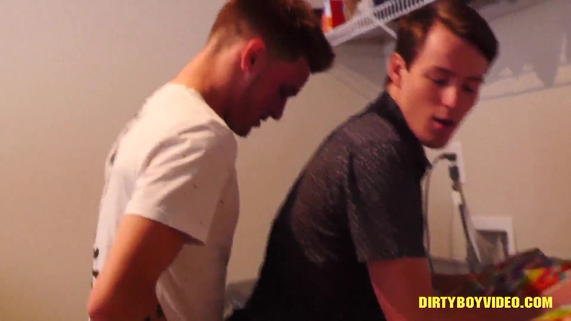 Casey Fucks Julian's Socks Off In the Laundry Room