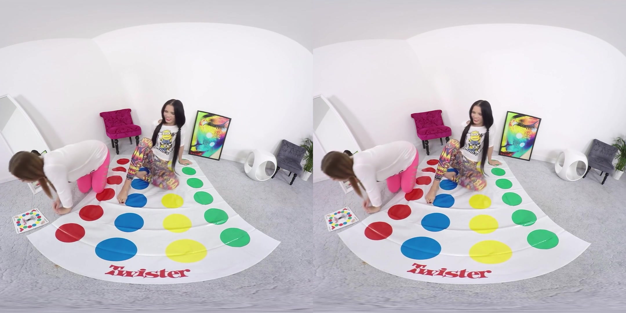 Sophie Luuna & Lavana Lou in Hotties Play Strip Twister - TmwVRNet