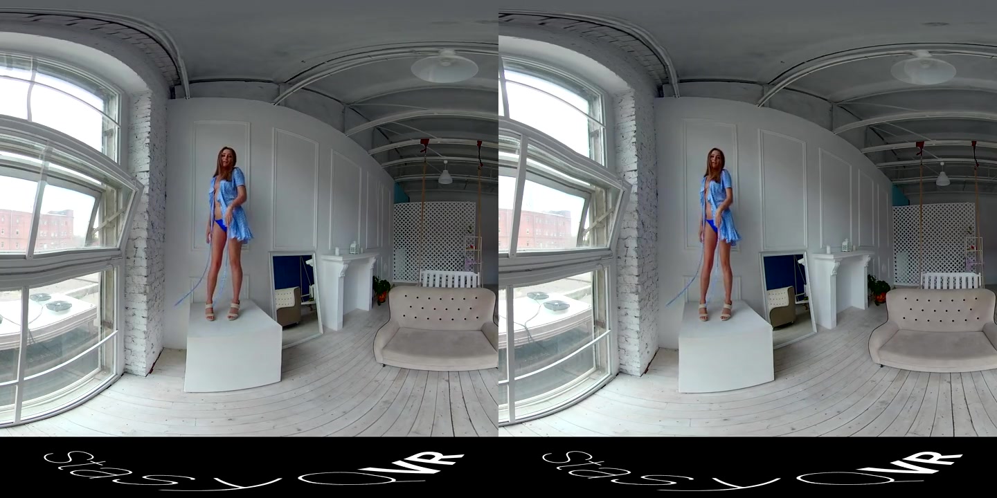 VR porn - Red Hair, Blue Dress - StasyQ VR