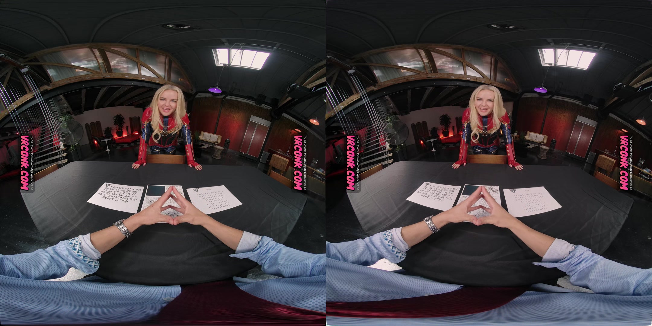 VR Conk captain marvel cosplay parody blonde MiLF VR Porn