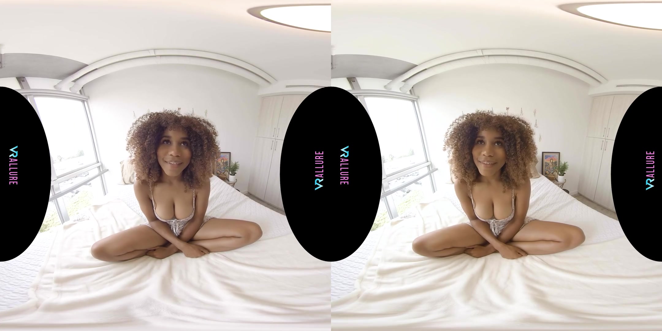 Come Hangout In My Bedroom! - Ebony Babe with Wild Hair Simulated Sex Solo