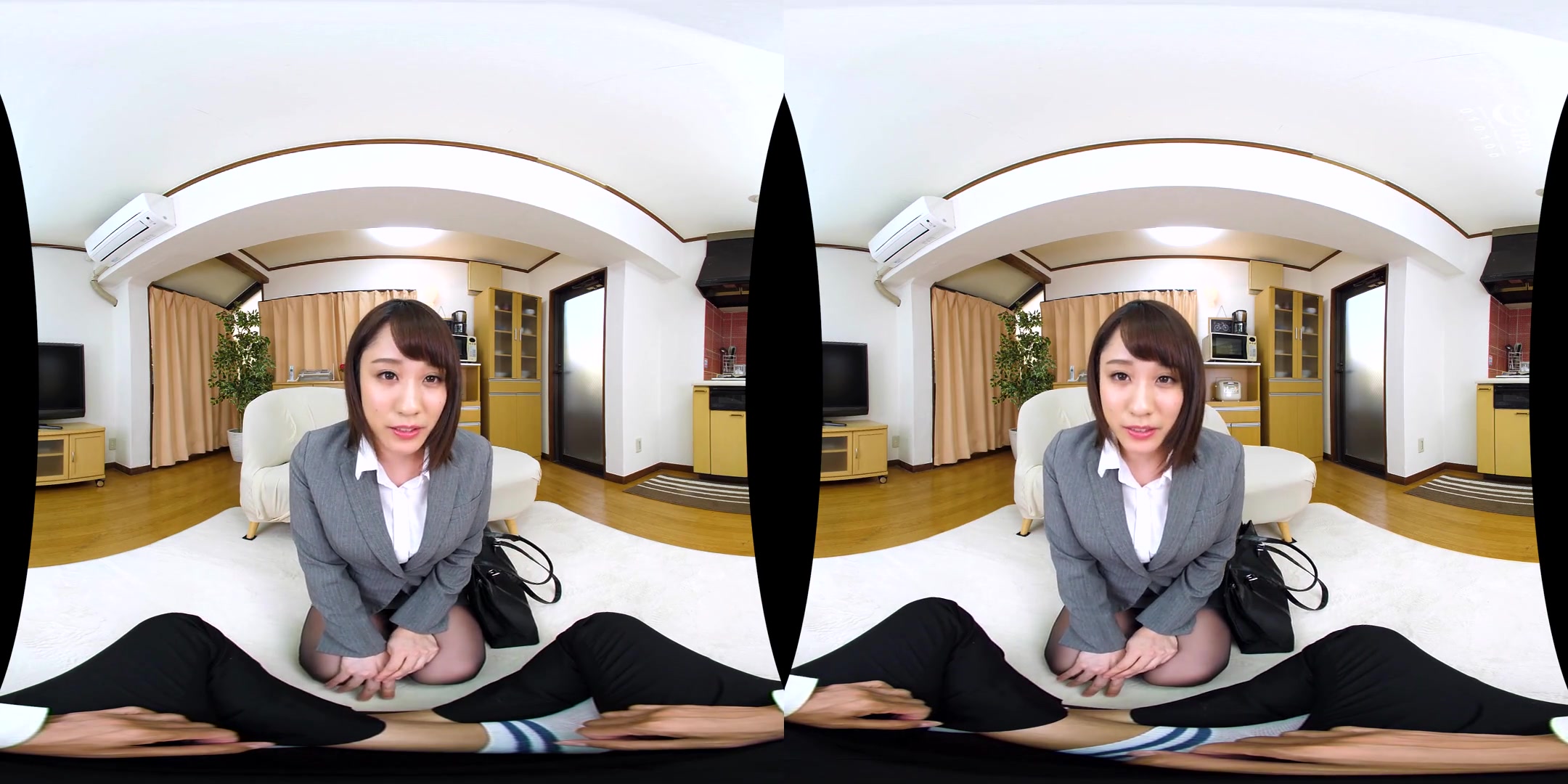 Masturbation Practice with a Teacher in Black Pantyhose 1 - Asian Nylon JOI
