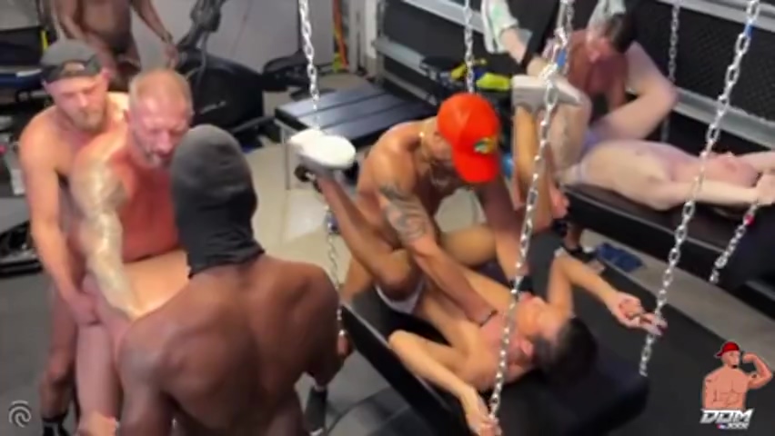 16 Men Gang Orgy