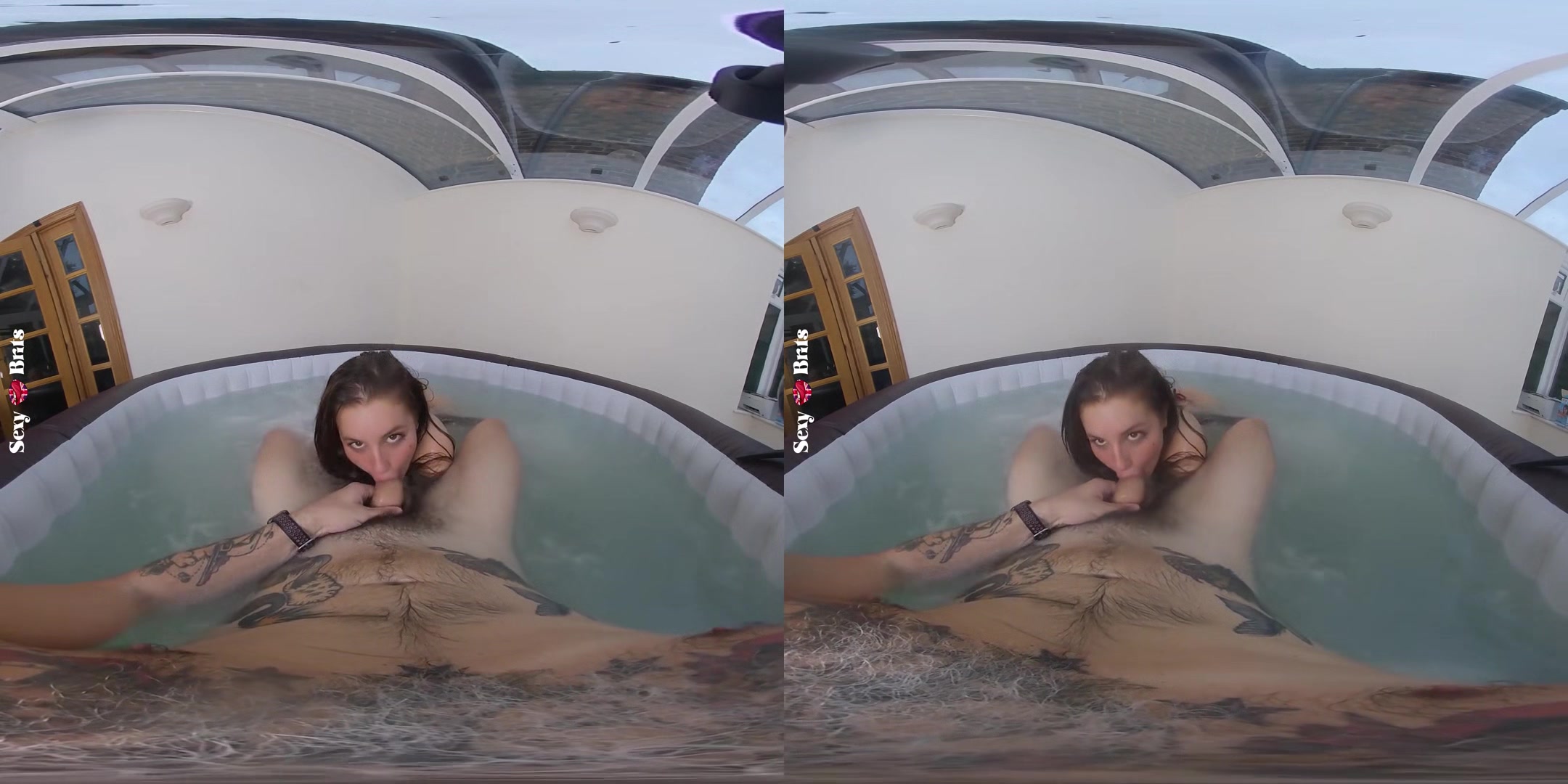 How To Bathe Your Aussie III; Big Tits Amateur Fucked in the Hot Tub